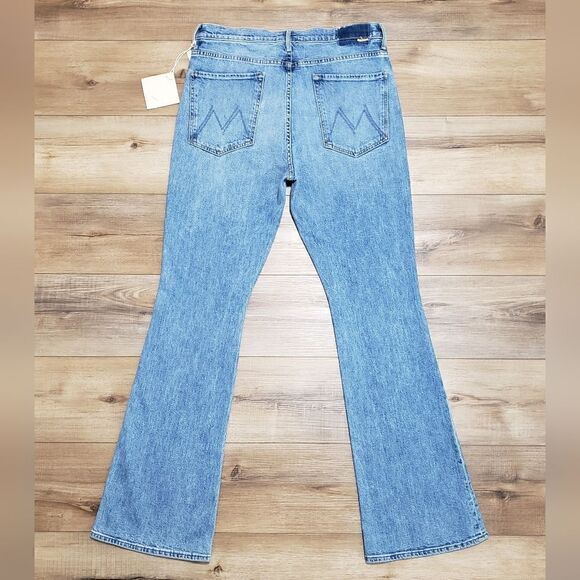 Mother The Weekender Heel High Waisted Flare Jeans In Belle De Jour Size 34 NWT - Picture 14 of 15